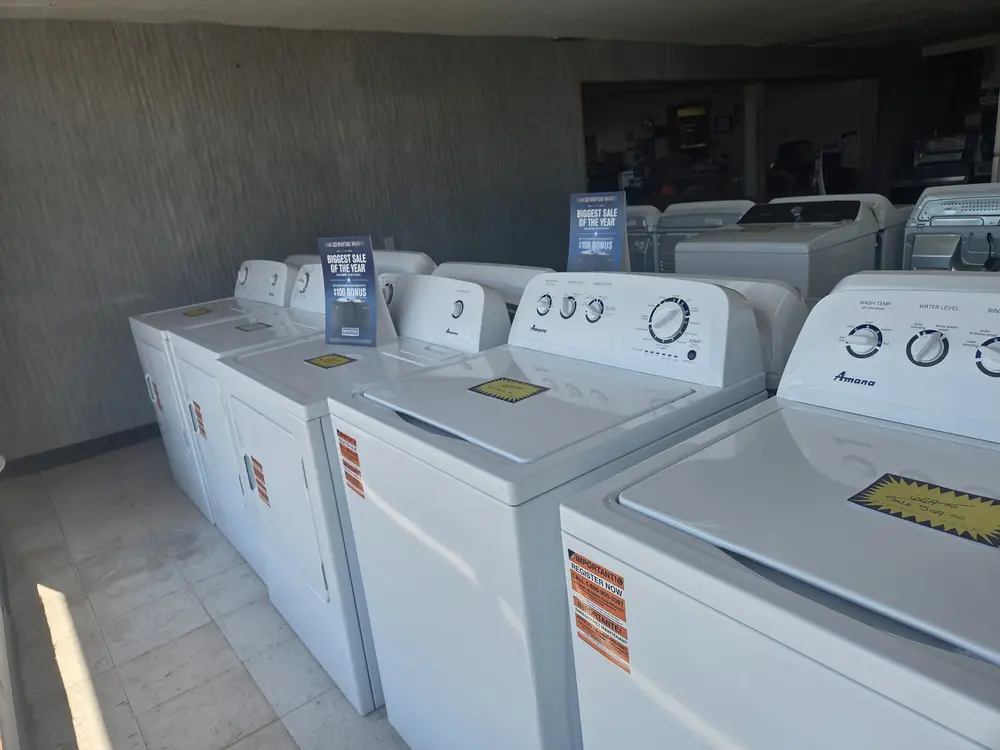 Washers available inside the B&W Appliance showroom
